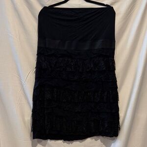 Lane Bryant Black Strapless Dress